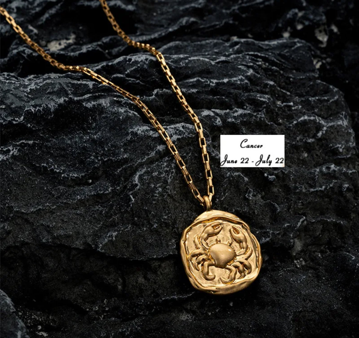 Gold Coin Zodiac Necklace