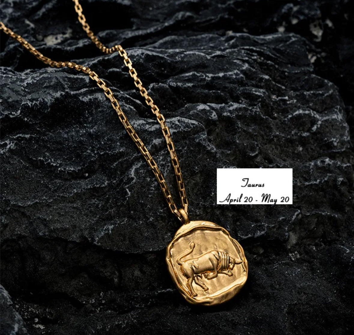 Gold Coin Zodiac Necklace