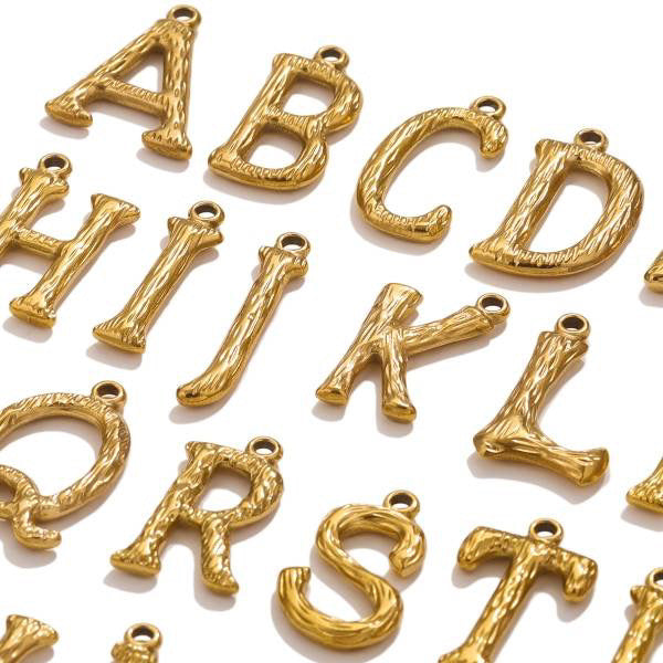 Textured letter