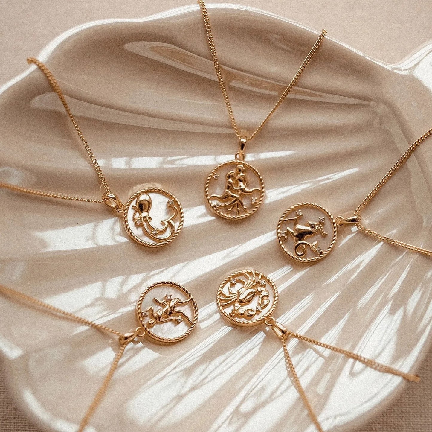 Snow Zodiac Necklaces