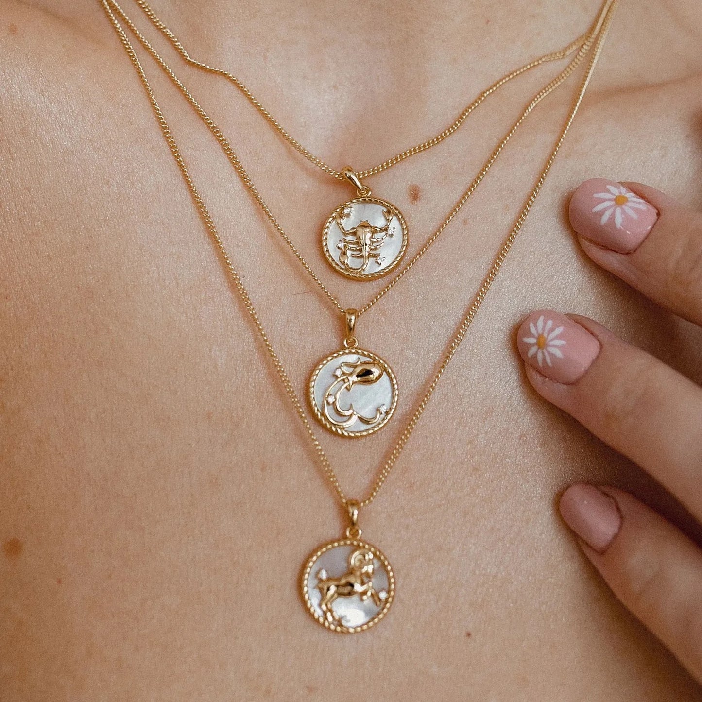 Snow Zodiac Necklaces