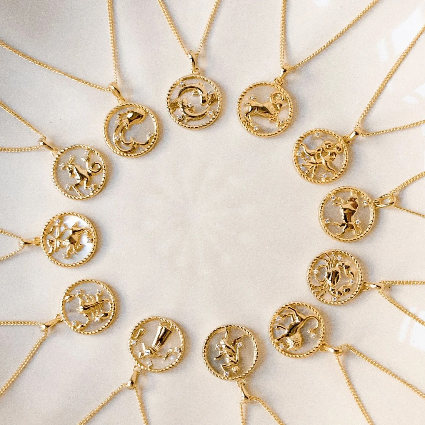 Snow Zodiac Necklaces
