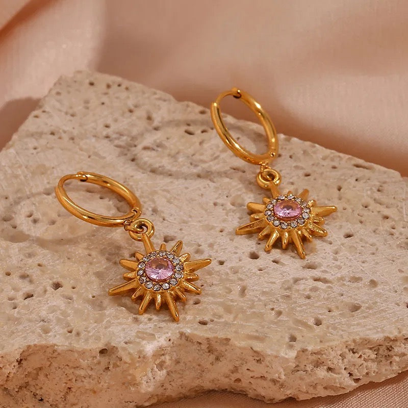 vintage star earrings