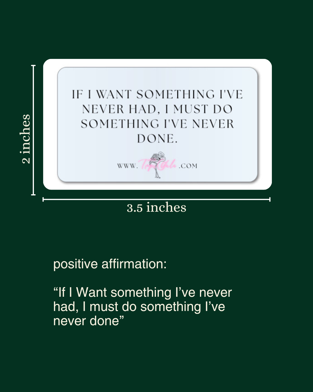 If I want, I must do